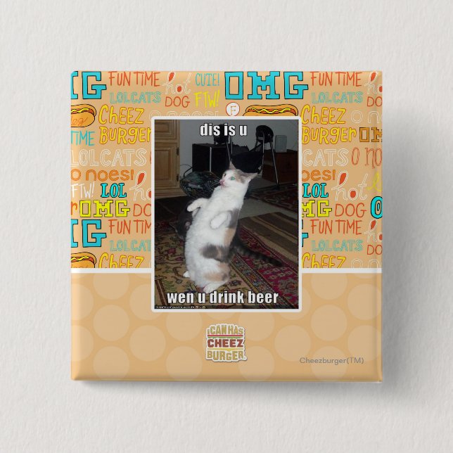 dis is u 2 inch square button (Front)