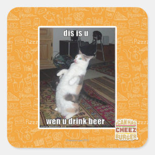 dis is u square sticker