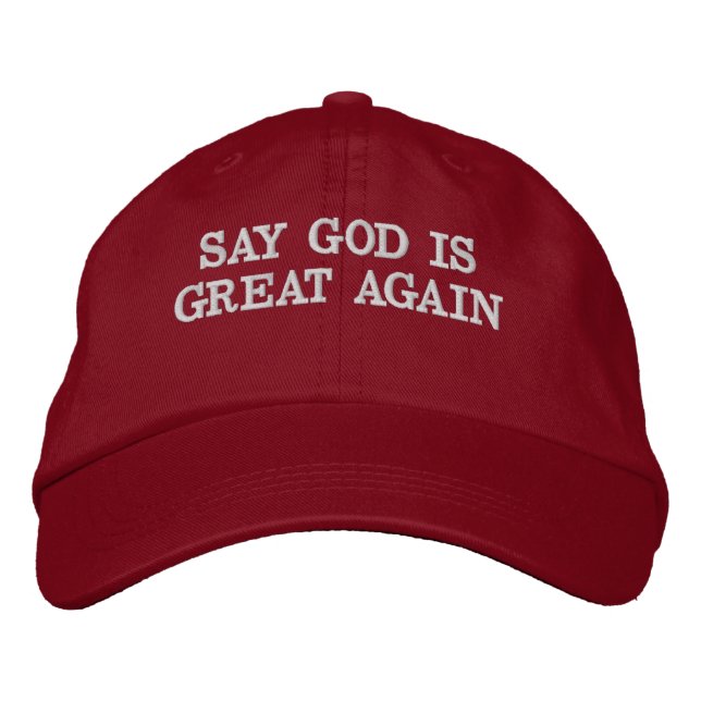 Dis que Dieu est grand de nouveau Casquette (Devant)