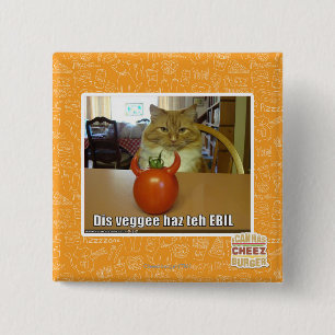 Dis veggee haz the EBIL 2 Inch Square Button