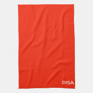 Disa Red colour name Kitchen Towel