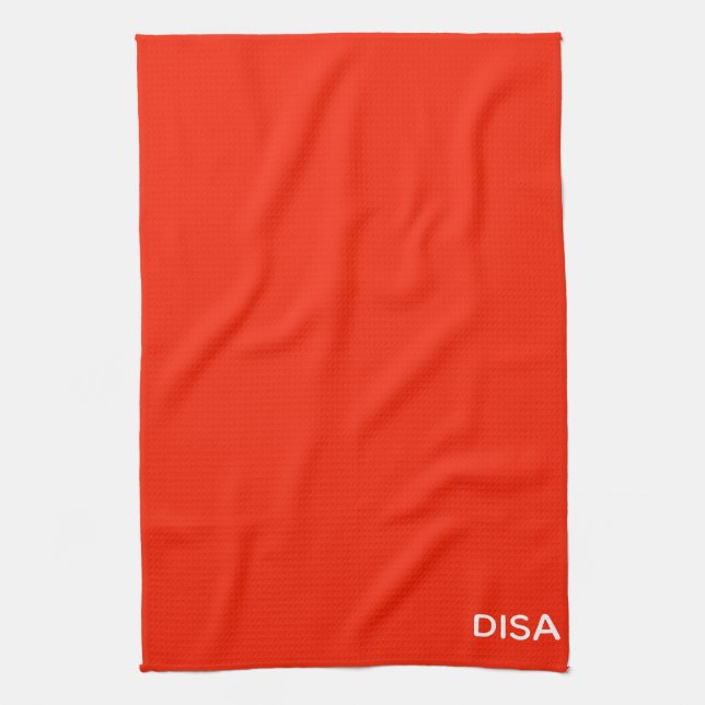 Disa Red colour name Kitchen Towel (Vertical)