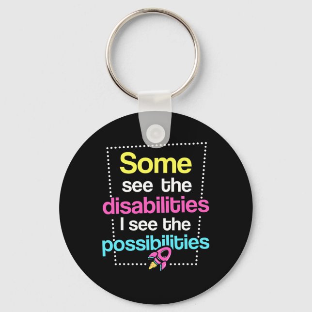 Disabilities  Disabilities Awareness Keychain (Front)