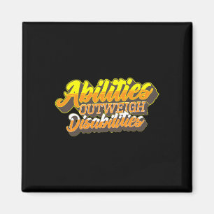 Disabilities World Down Syndrome Day  Women Kids Magnet