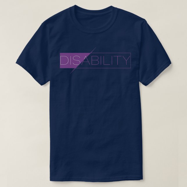 Disability Ability Awareness 2 T-Shirt (Design Front)