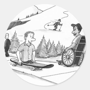 Disability Ability Classic Round Sticker