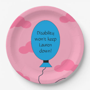 Disability and Confidence: Pink Paper Plate