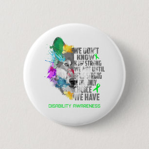 Disability Awareness Ribbon Support Gifts 2 Inch Round Button