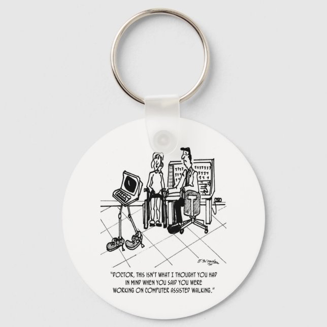 Disability Cartoon 1795 Keychain (Front)