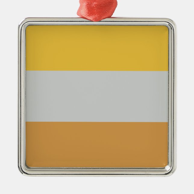 Disability Flag Metal Ornament (Front)