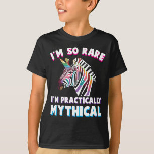 Disability Handicap Colorful Zebra Unicorn T-Shirt