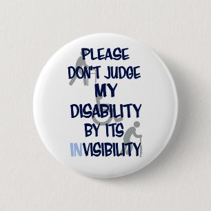Disability/INvisibility 2 Inch Round Button