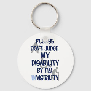 Disability/INvisibility Keychain