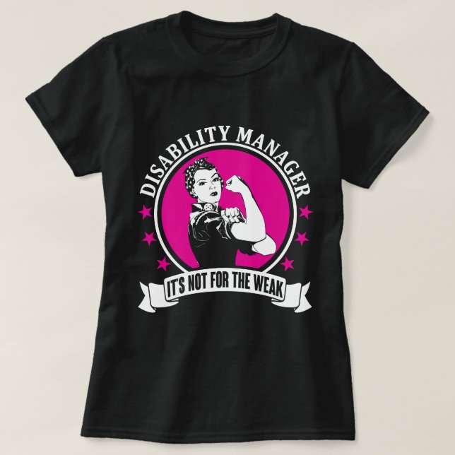 Disability Manager T-Shirt (Design Front)