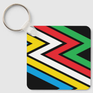 Disability pride flag keychain