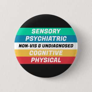Disability Pride Flag Meanings 2 Inch Round Button