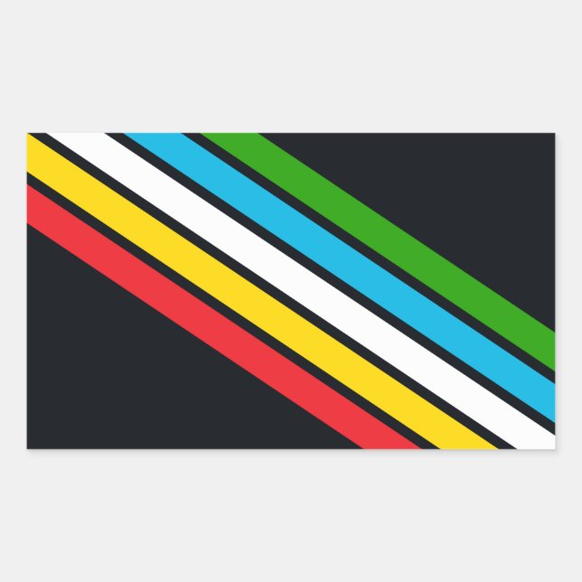 Disability pride flag sticker (Front)