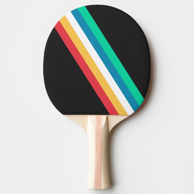 Disability Pride Month Flag Ping Pong Paddle (Front)