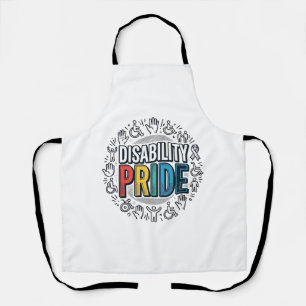 Disability Pride Vintage Inclusive Awareness Shirt Apron