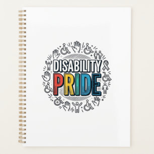 Disability Pride Vintage Inclusive Awareness Shirt Planner