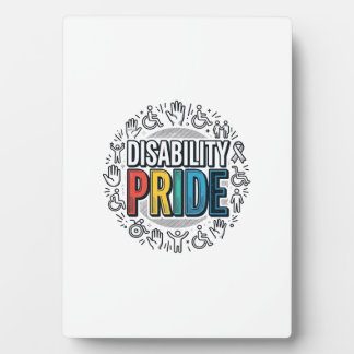 Disability Pride Vintage Inclusive Awareness Shirt Plaque