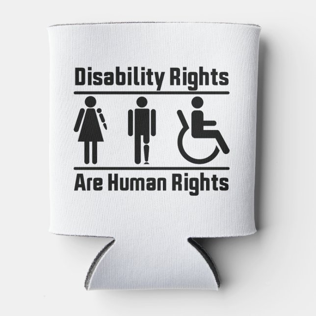 Disability Rights Are Human Rights Can Cooler (Front)