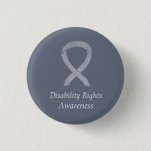 Disability Rights Awareness Ribbon Custom Pin