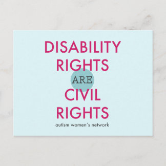 Disability Rights Postcard