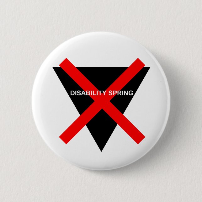 Disability Spring 2 Inch Round Button (Front)