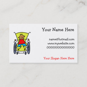 Disabled Boy Business Card