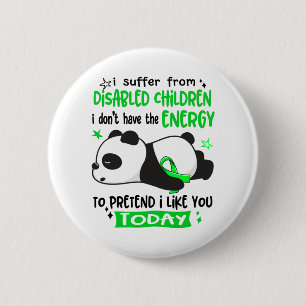 Disabled Children Awareness Month Ribbon Gifts 2 Inch Round Button