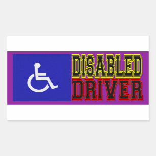 Disabled Driver Sticker
