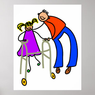Disabled Girl Poster