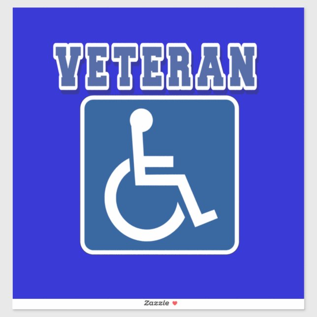 Disabled Handicapped Veteran (Sheet)