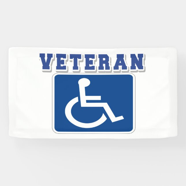 Disabled Handicapped Veteran Banner (Horizontal)