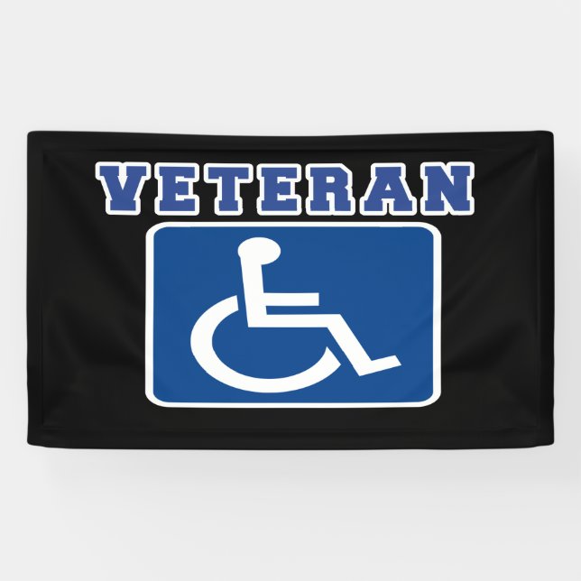 Disabled Handicapped Veteran Banner (Horizontal)