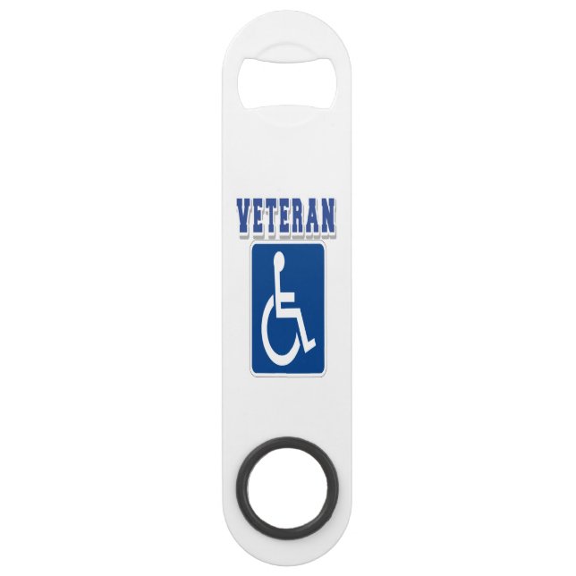 Disabled Handicapped Veteran Bar Key (Front)