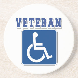 Disabled Handicapped Veteran Coaster