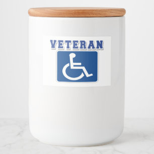 Disabled Handicapped Veteran Food Label