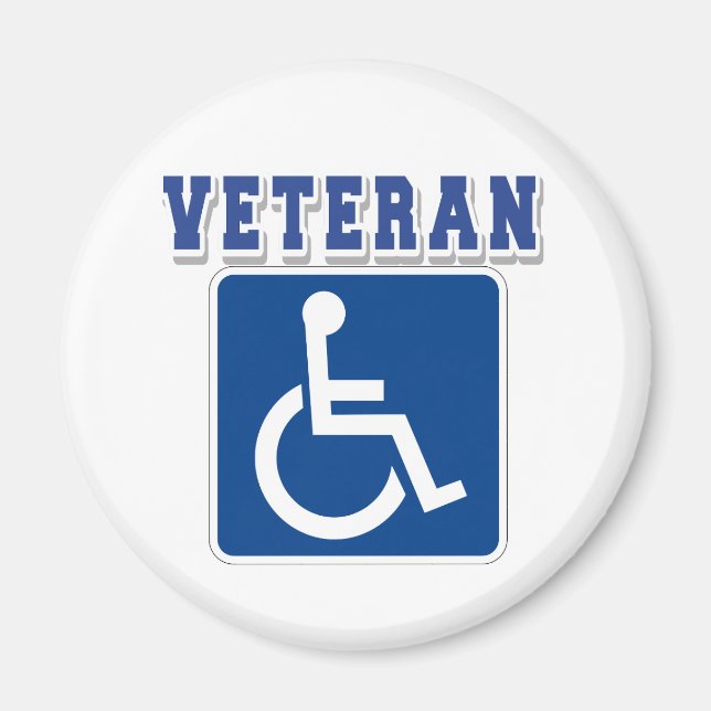Disabled Handicapped Veteran Magnet (Front)