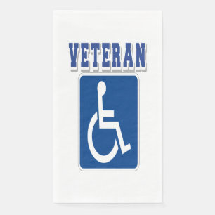 Disabled Handicapped Veteran Napkin