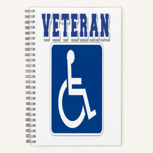 Disabled Handicapped Veteran Notebook