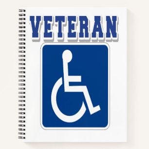 Disabled Handicapped Veteran Notebook