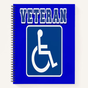 Disabled Handicapped Veteran Notebook