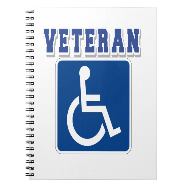 Disabled Handicapped Veteran Notebook (Front)