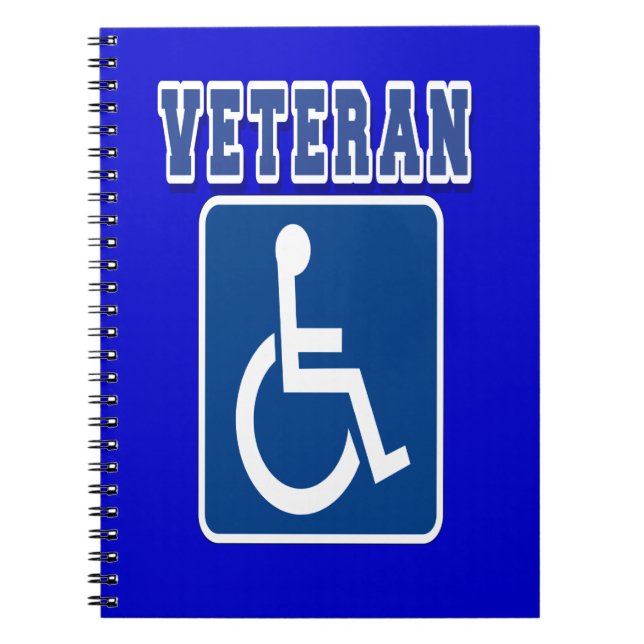 Disabled Handicapped Veteran Notebook (Front)