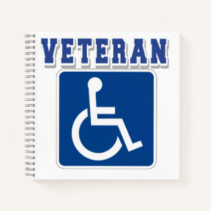 Disabled Handicapped Veteran Notebook
