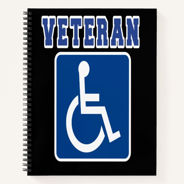 Disabled Handicapped Veteran Notebook (Front)