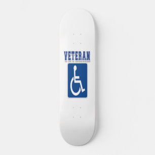 Disabled Handicapped Veteran Skateboard