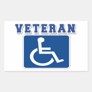 Disabled Handicapped Veteran Sticker